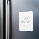 Creëer Uw eigen Inspirerend citaatmagneet Magneet<br><div class="desc">Creëer uw eigen citaatmagneet op maat. Voeg eenvoudig uw favoriete inspirerend citaat toe in  typemachinetypografie.</div>