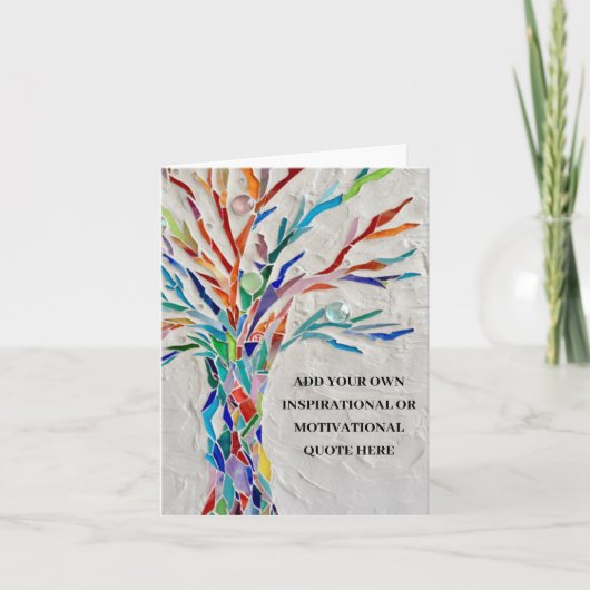 Creëer Uw eigen Inspirerend / Motivatie Bedankkaart (Voorkant)