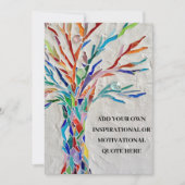 Creëer Uw eigen Inspirerend/Motivatie boom Bedankkaart (Voorkant)