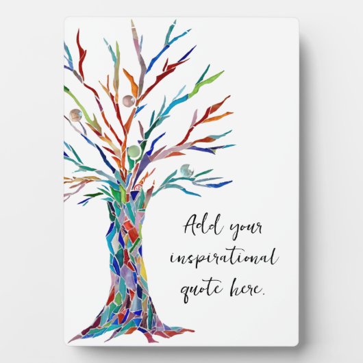 Creëer Uw eigen Inspirerend Motivatie Citaat Fotoplaat (voorkant)