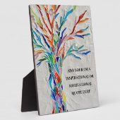 Creëer Uw eigen Inspirerend Motivatie Citaat Fotoplaat (Zijkant)