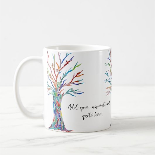 Creëer Uw eigen Inspirerend Motivatie Citaat Koffiemok (Links)