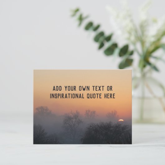 Creëer uw eigen inspirerend of verheugende citaat  briefkaart (Staand voorkant)