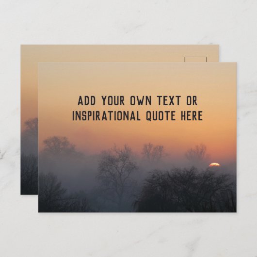 Creëer uw eigen inspirerend of verheugende citaat  briefkaart (Voorkant / Achterkant)