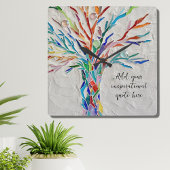 Creëer Uw eigen Inspirerend prijsopgave Vierkante Klok