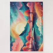 creëer uw eigen inspirerend quote, landscape legpuzzel (Verticaal)