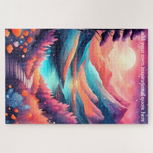 creëer uw eigen inspirerend quote, landscape legpuzzel (Horizontaal)