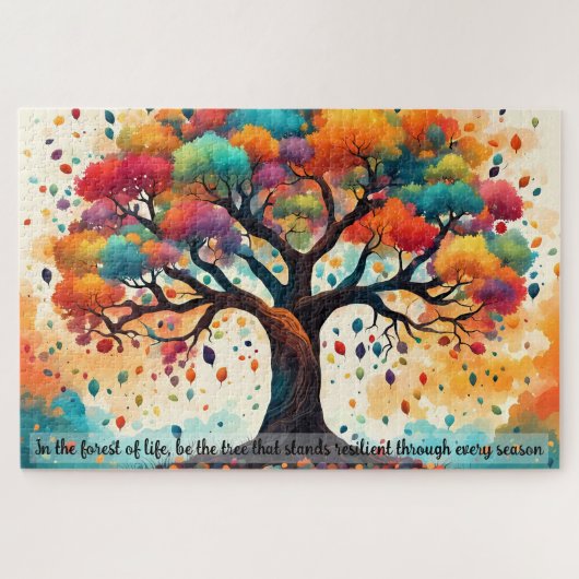 creëer Uw eigen inspirerend quote, Tree of Life Legpuzzel (Horizontaal)