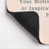 Creëer Uw eigen Inspirerend roze goudWaterverf Muismat (Hoek)