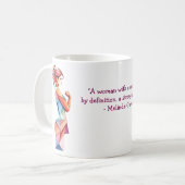 Creëer uw eigen Inspirerend vrouwen dag Quote Koffiemok (Voorkant links)