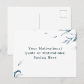 Creëer Uw eigen Inspirerend Waterverf van het Cita Briefkaart (Voorkant / Achterkant)