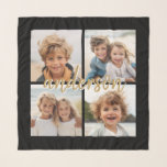 Creëer Uw eigen instagram 4 Fotocollage Sjaal<br><div class="desc">Gebruik maximaal vier vierkante of zelfgemaakte telefoonfoto's om een uniek en persoonlijk cadeau te creëer. Of je kunt de hipster puppy houden en een trendy keepslag maken. Als u de afbeeldingen moet aanpassen,  klik op het aanpassingshulpmiddel om veranderingen aan te brengen.</div>