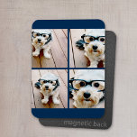 Creëer Uw eigen instagram Collage Navy 4 Afbeeldin Magneet<br><div class="desc">Gebruik vier vierkante foto's om een uniek en persoonlijk cadeau te creëer. Of je kunt de hipster puppy houden en een trendy keepslag maken. Als u de afbeeldingen moet aanpassen,  klik op het aanpassingshulpmiddel om veranderingen aan te brengen.</div>