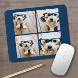 Creëer Uw eigen instagram Collage Navy 4 Afbeeldin Muismat<br><div class="desc">Gebruik vier vierkante foto's om een uniek en persoonlijk cadeau te creëer. Of je kunt de hipster puppy houden en een trendy keepslag maken. Als u de afbeeldingen moet aanpassen,  klik op het aanpassingshulpmiddel om veranderingen aan te brengen.</div>