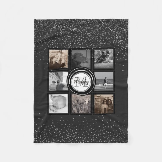 Creëer Uw eigen instagram | Gezinsfotocollage Fleece Deken (Voorkant)