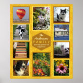 Creëer Uw eigen installagram Foto Familienaam Hone Poster (Voorkant)