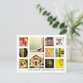 Creëer Uw eigen installagram Square Photo Collage Briefkaart (Staand voorkant)