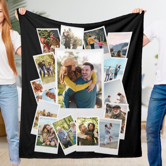 Creëer Uw eigen Instant Film Fotocollage Fleece Deken