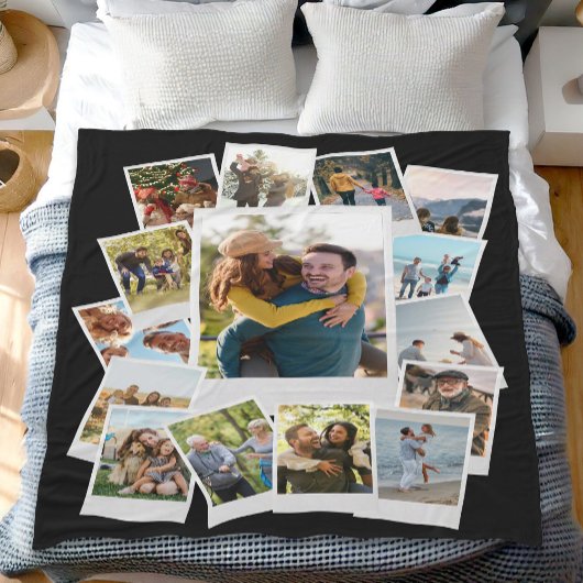 Creëer Uw eigen Instant Film Fotocollage Fleece Deken