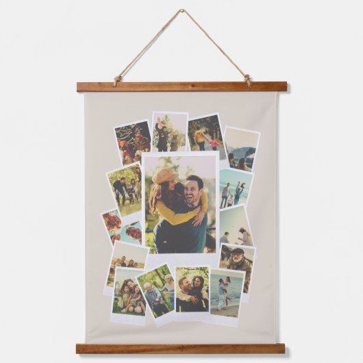 Creëer Uw eigen  Instant Film Fotocollage Hangend Wandkleed (Voorkant)