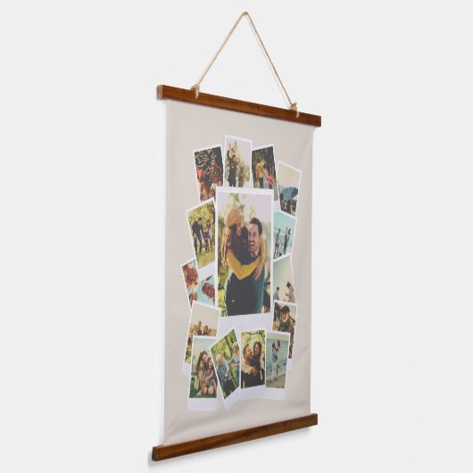 Creëer Uw eigen  Instant Film Fotocollage Hangend Wandkleed (Gebogen)
