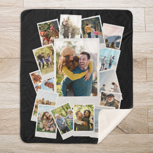 Creëer Uw eigen Instant Film Fotocollage Sherpa Deken