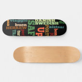 Creëer Uw eigen internationale beste reiswaankunst Persoonlijk Skateboard (Horizontaal)