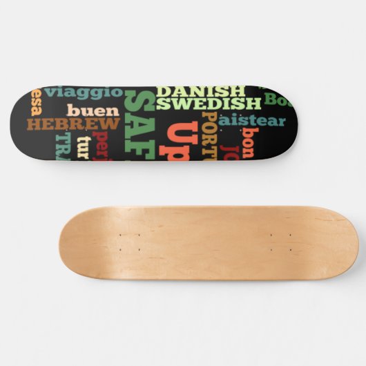 Creëer Uw eigen internationale beste reiswaankunst Persoonlijk Skateboard (Horizontaal)