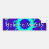 Creëer Uw eigen Iridescent Blue Floral Art Bumpersticker (Voorkant)