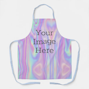 Creëer uw eigen Iridescent Unicorn Faux metallisc Schort
