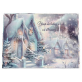 Creëer Uw eigen iriserende besneeuwde kerstdorp Groot Cadeauzakje (Voorkant)