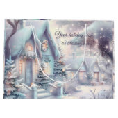 Creëer Uw eigen iriserende besneeuwde kerstdorp Groot Cadeauzakje (Achterkant)