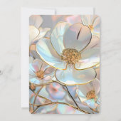 Creëer uw eigen iriserende bloemen bruiloft kaart (Achterkant)