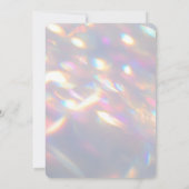 Creëer uw eigen iriserende lichten bruiloft kaart (Achterkant)