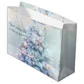 Creëer uw eigen iriserende Poinsettias Tree Groot Cadeauzakje (Voorkant Gekanteld)