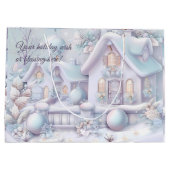 Creëer uw eigen iriserende wintersneeuw huisje groot cadeauzakje (Achterkant)