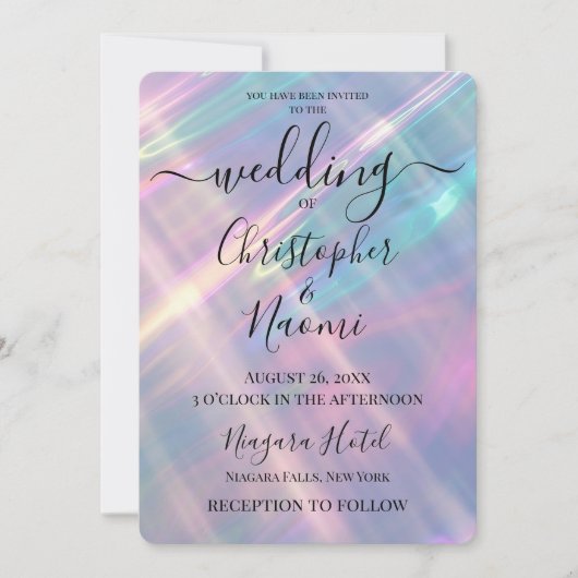 Creëer uw eigen iriserende zonovergoten water brui kaart (Voorkant)