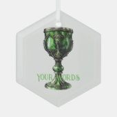 Creëer Uw eigen Jade Green Chalice Glas Ornament (Voorkant)