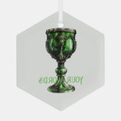 Creëer Uw eigen Jade Green Chalice Glas Ornament (Achterkant)