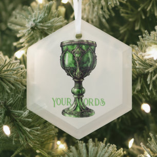 Creëer Uw eigen Jade Green Chalice Glas Ornament
