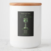 Creëer Uw eigen Jade Green Chalice Voedselcontainer Etiket (Voorkant)