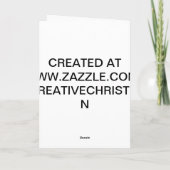 CREËER UW EIGEN JESUS IS DE REDENKAART FEESTDAGEN KAART (Achterkant)