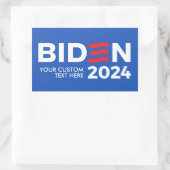 Creëer Uw Eigen Joe Biden 2024 Rechthoekige Sticker (Tas)