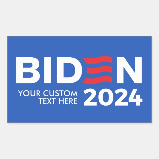 Creëer Uw Eigen Joe Biden 2024 Rechthoekige Sticker (Voorkant)