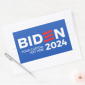 Creëer Uw Eigen Joe Biden 2024 Rechthoekige Sticker (Envelop)