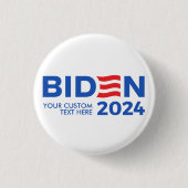 Creëer Uw Eigen Joe Biden 2024 Ronde Button 3,2 Cm (Voorkant)