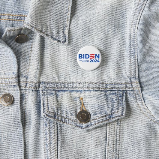 Creëer Uw Eigen Joe Biden 2024 Ronde Button 3,2 Cm (In situ)