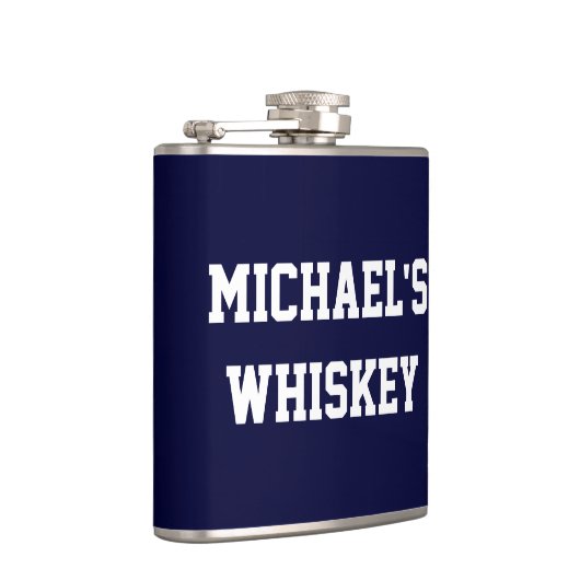 Creëer Uw eigen Jouw naam toevoegen Whiskey Heupfles (Rechts)