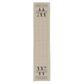 Creëer Uw eigen Jubileum Burlap Korte Tafelloper (Voorkant)