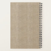 Creëer Uw eigen Jubileum Burlap Planner (Achterkant)